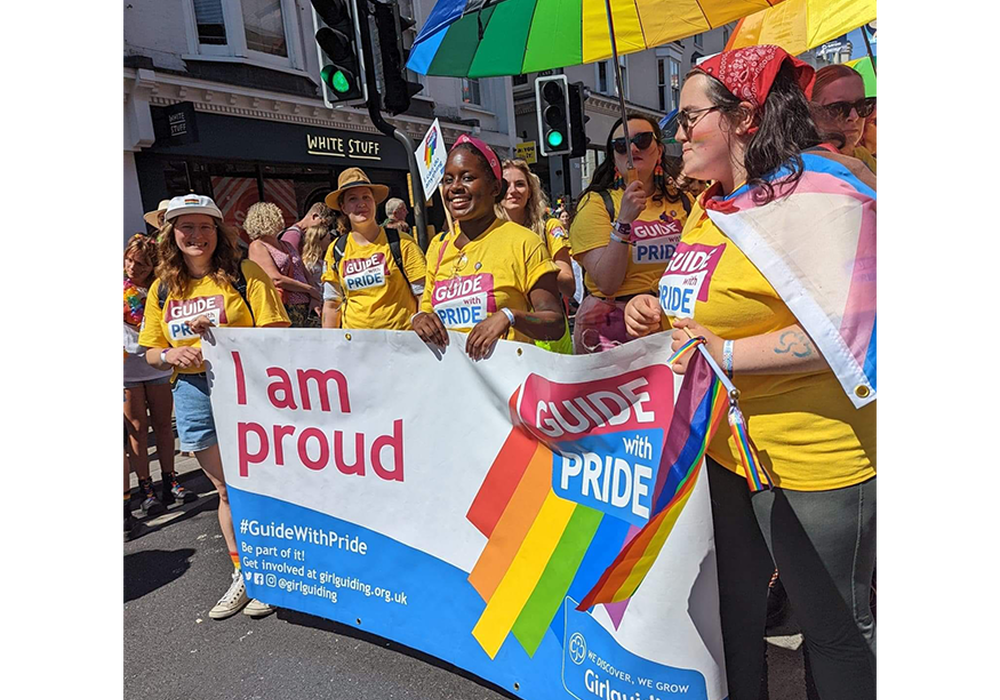 Brighton Pride Girlguiding LaSER